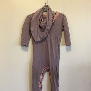 Finn & Emma footies w/ bandana bib SIZE 3-6 MONTHS